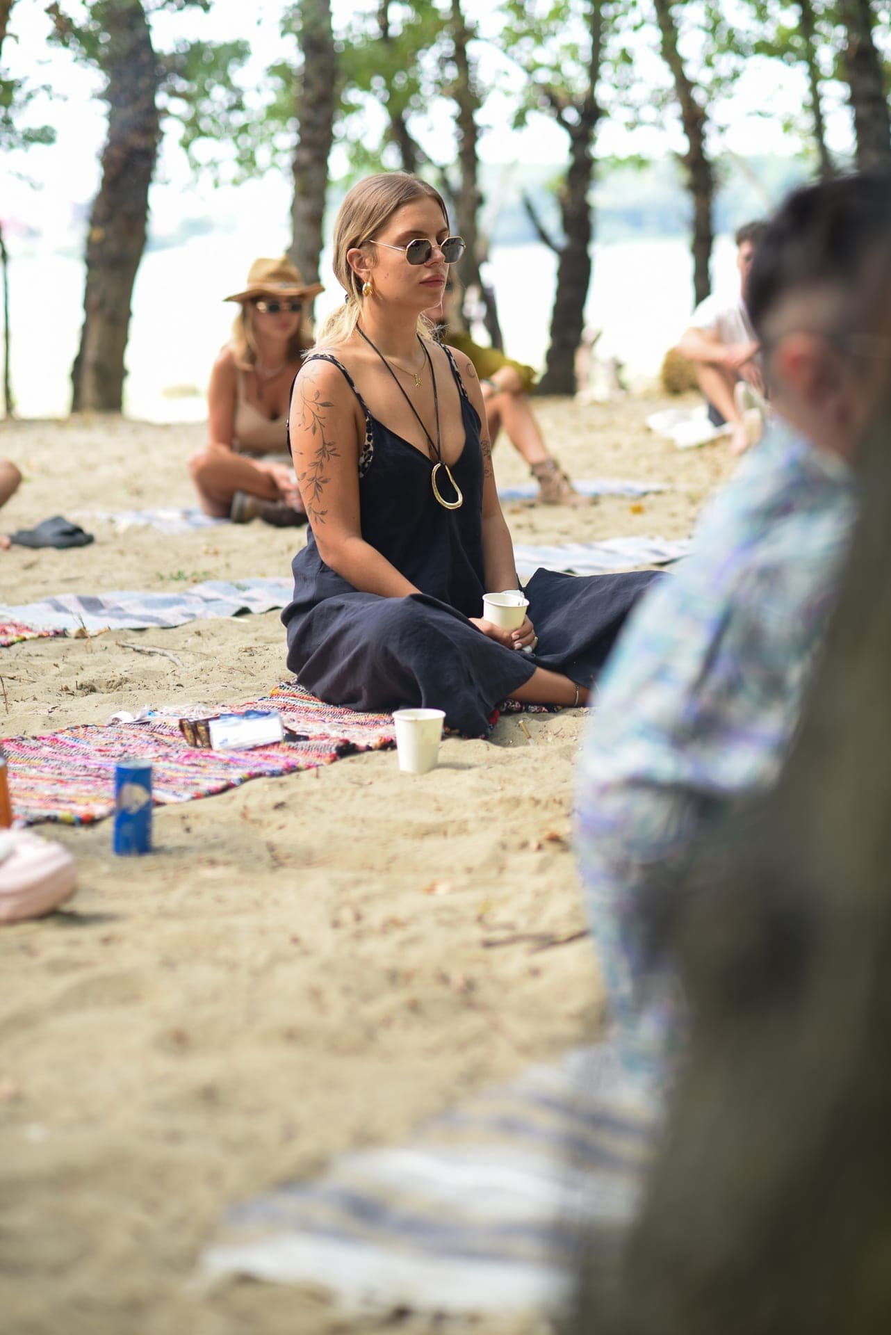 Mindful moment at the festival